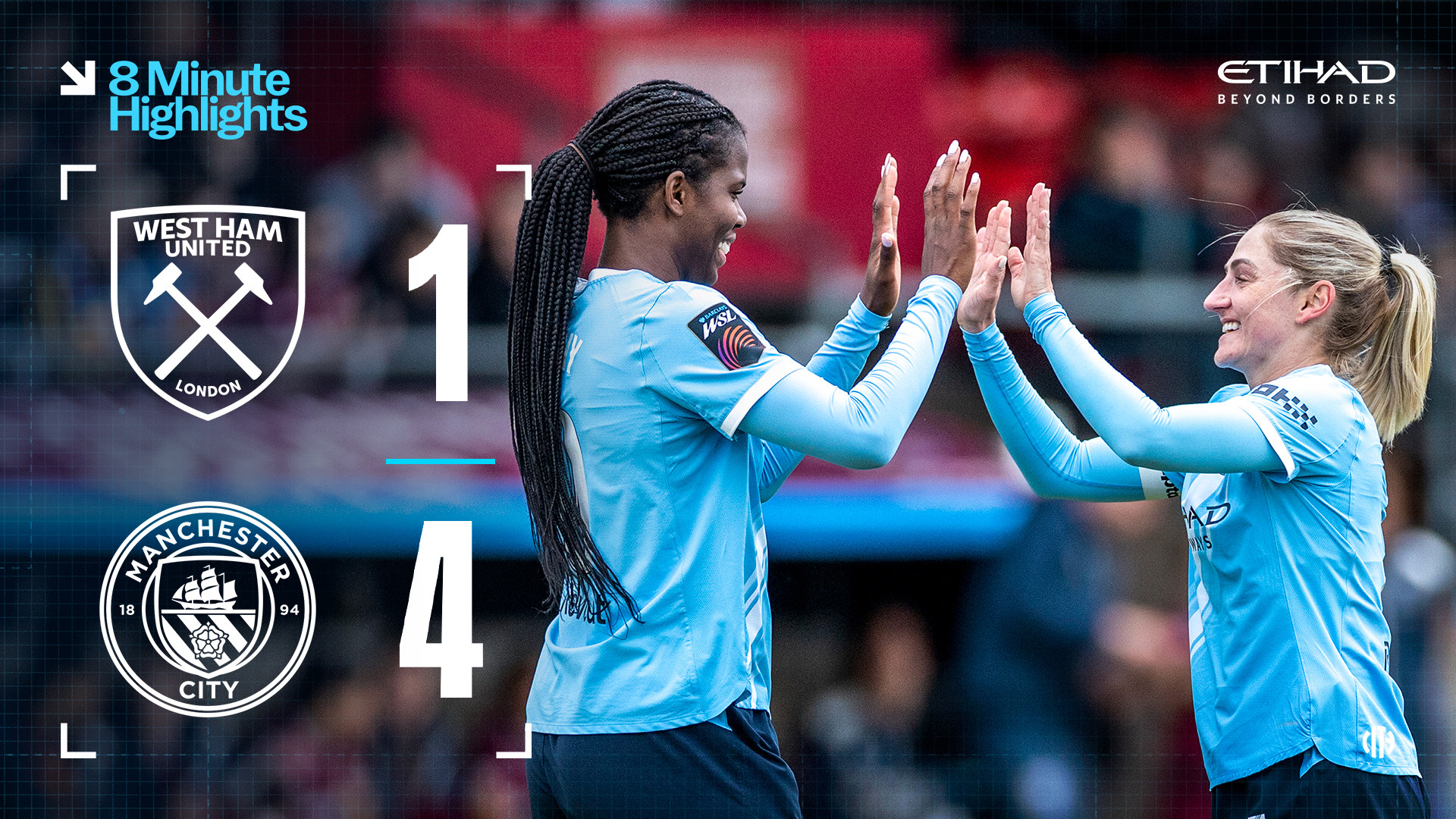 8-minute highlights: West Ham 1-4 City