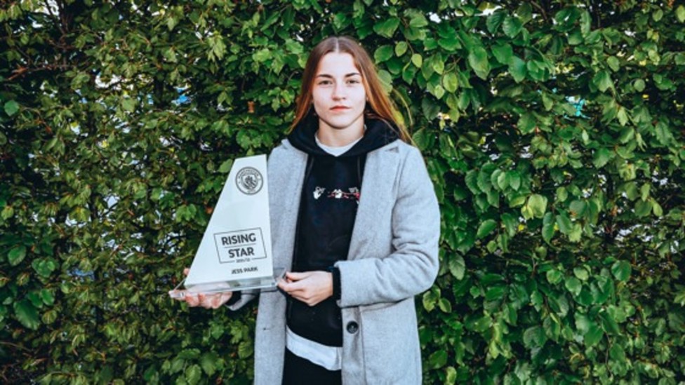 RISING STAR: : Individual recognition at the end of the 2021/22 campaign for Jess