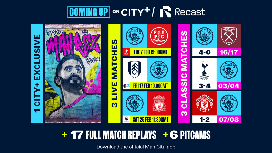 Coming up on City+ and Recast this February 