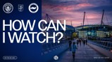 A promotional image for the Manchester City vs Brighton & Hove Albion match in the Carabao Cup on Wednesday, 28 October 2026. Features Etihad Stadium and game details including kick-off time at 19:30 UK.