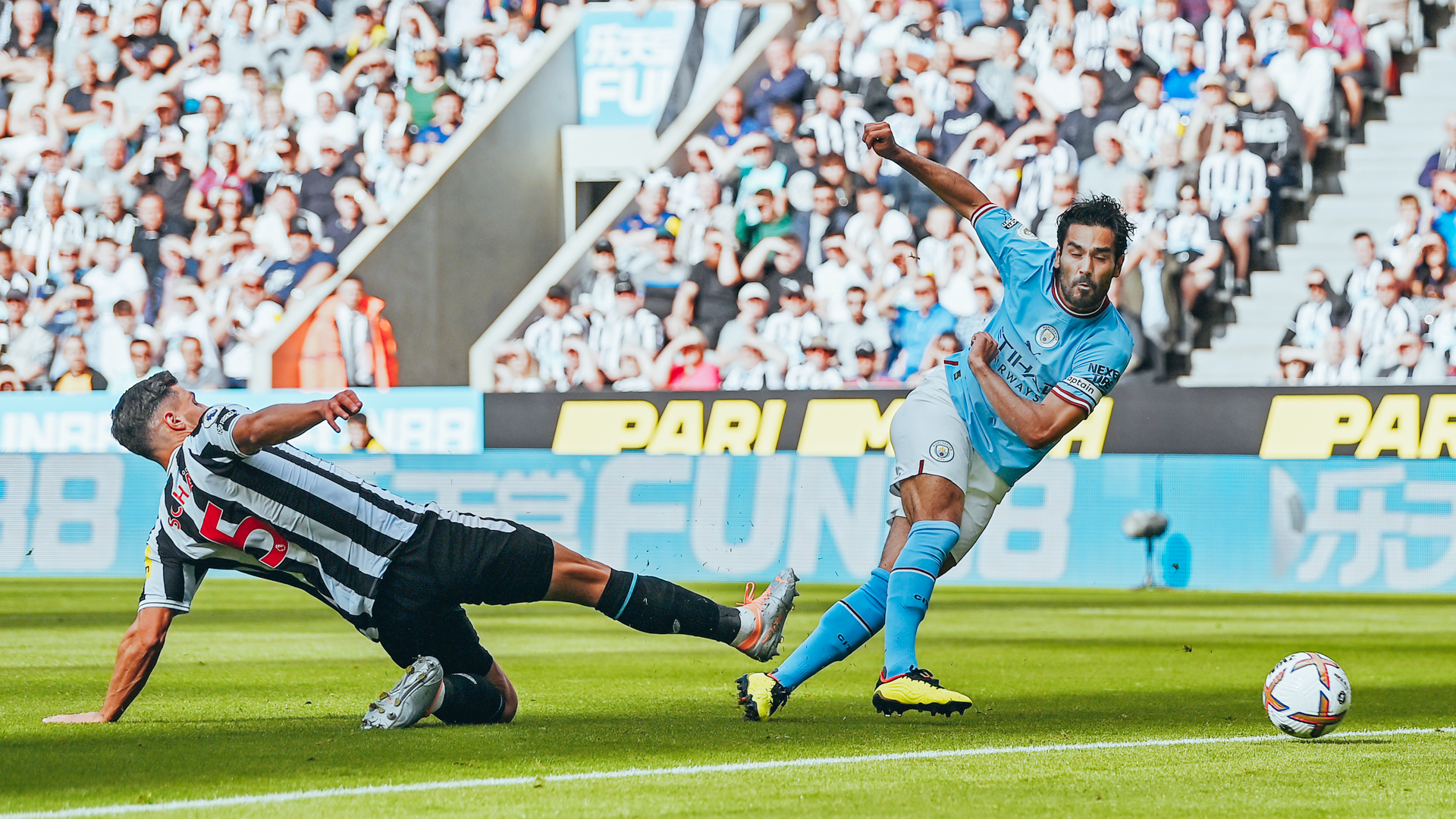 EARLY STRIKE : Ilkay Gundogan fires City into an early advantage