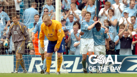 FIVE STAR: Shaun Wright-Phillips celebrates City's fifth in a 5-1 over Everton.