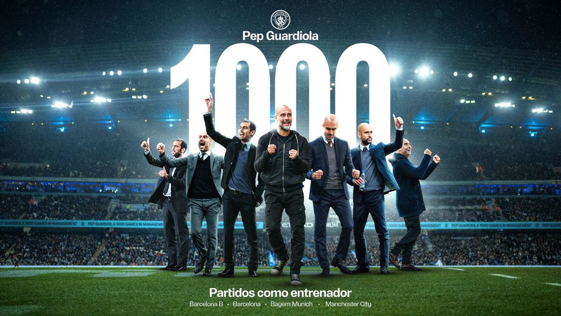 Guardiola llegará a los 1000 partidos como entrenador contra el Liverpool