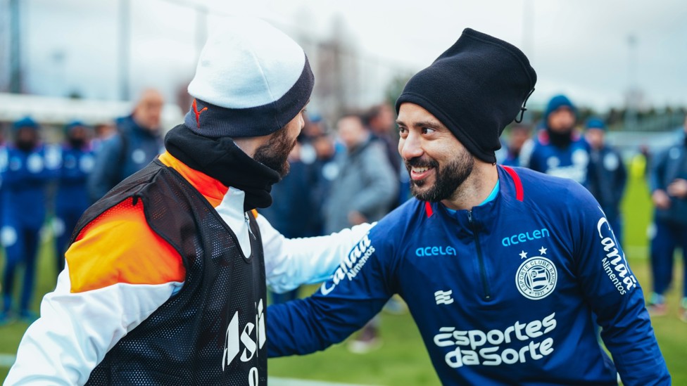 SISTER CLUBS  : The meeting of the players continue before training.