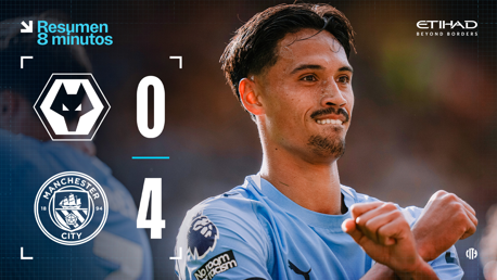 Wolves 0-4 City: resumen extendido