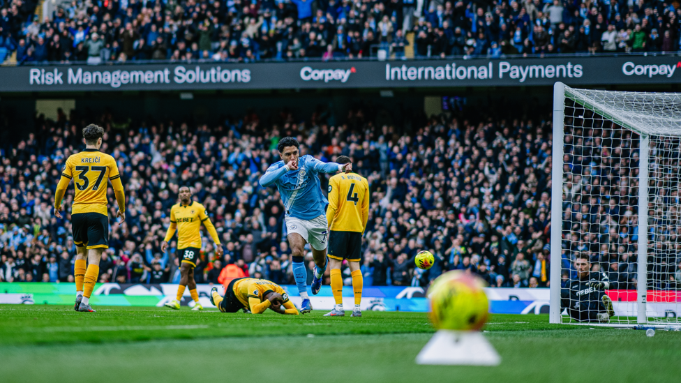 MAGICAL MARMOUSH : Celebrates putting us ahead early on.