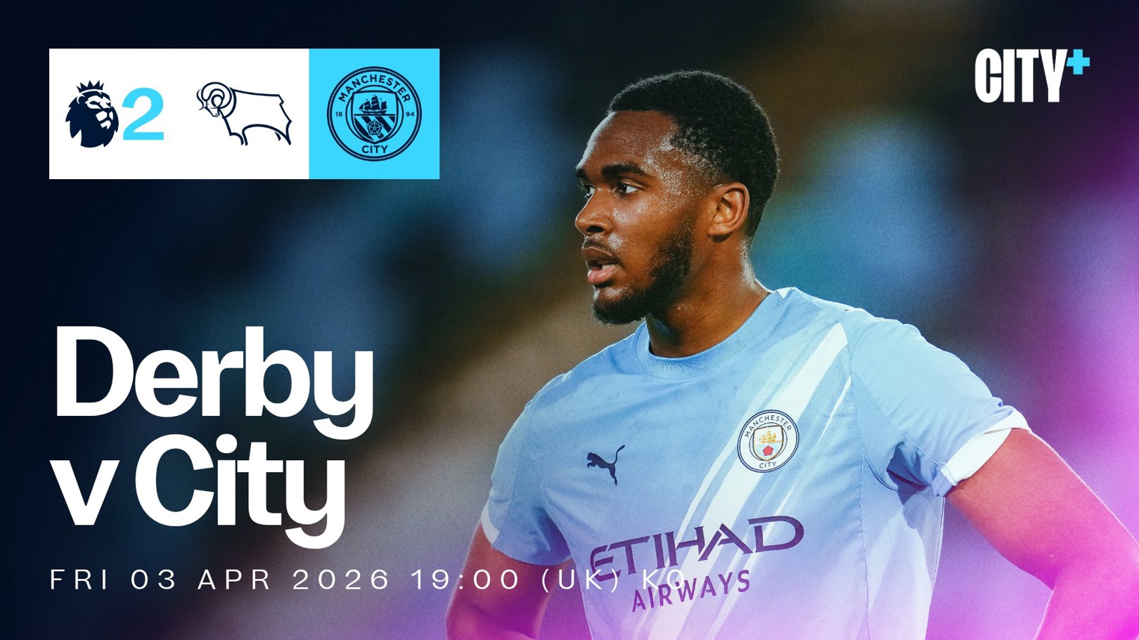 Watch City's Premier League 2 trip to Derby County live on CITY+