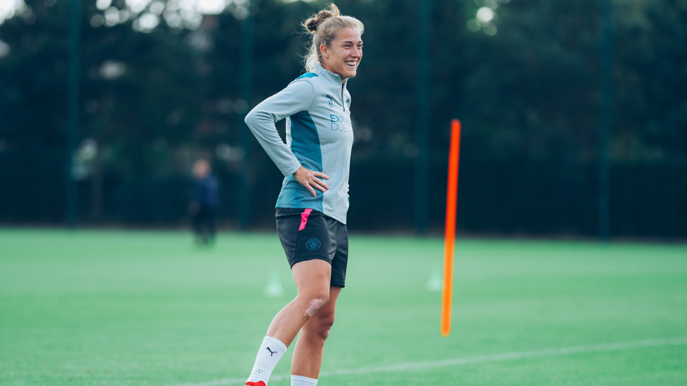 FULL SWEDE AHEAD : Summer recruit Filippa Angeldahl already has a goal to her name