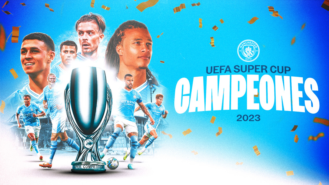 El City levanta la Supercopa de la UEFA tras vencer en tanda de penaltis al Sevilla