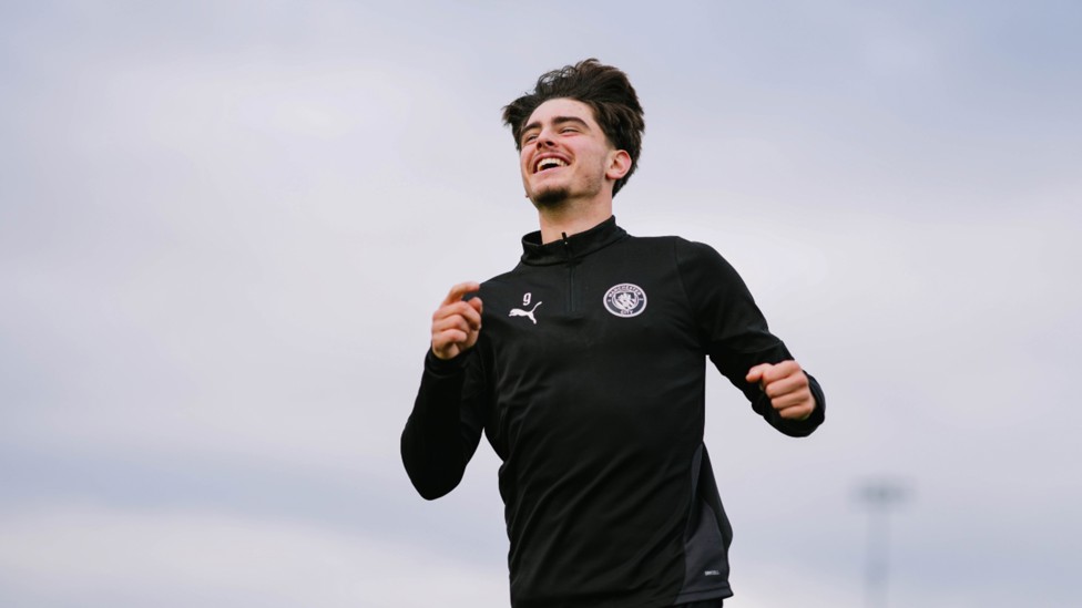 HAPPY MONDAYS: Harrison Miles gets in the Euro spirit.