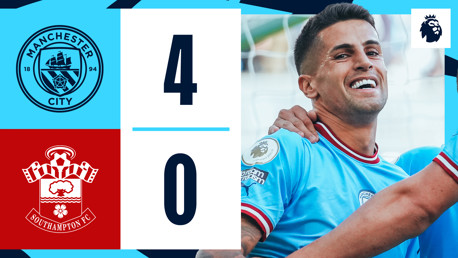 City 4-0 Southampton: Brief highlights
