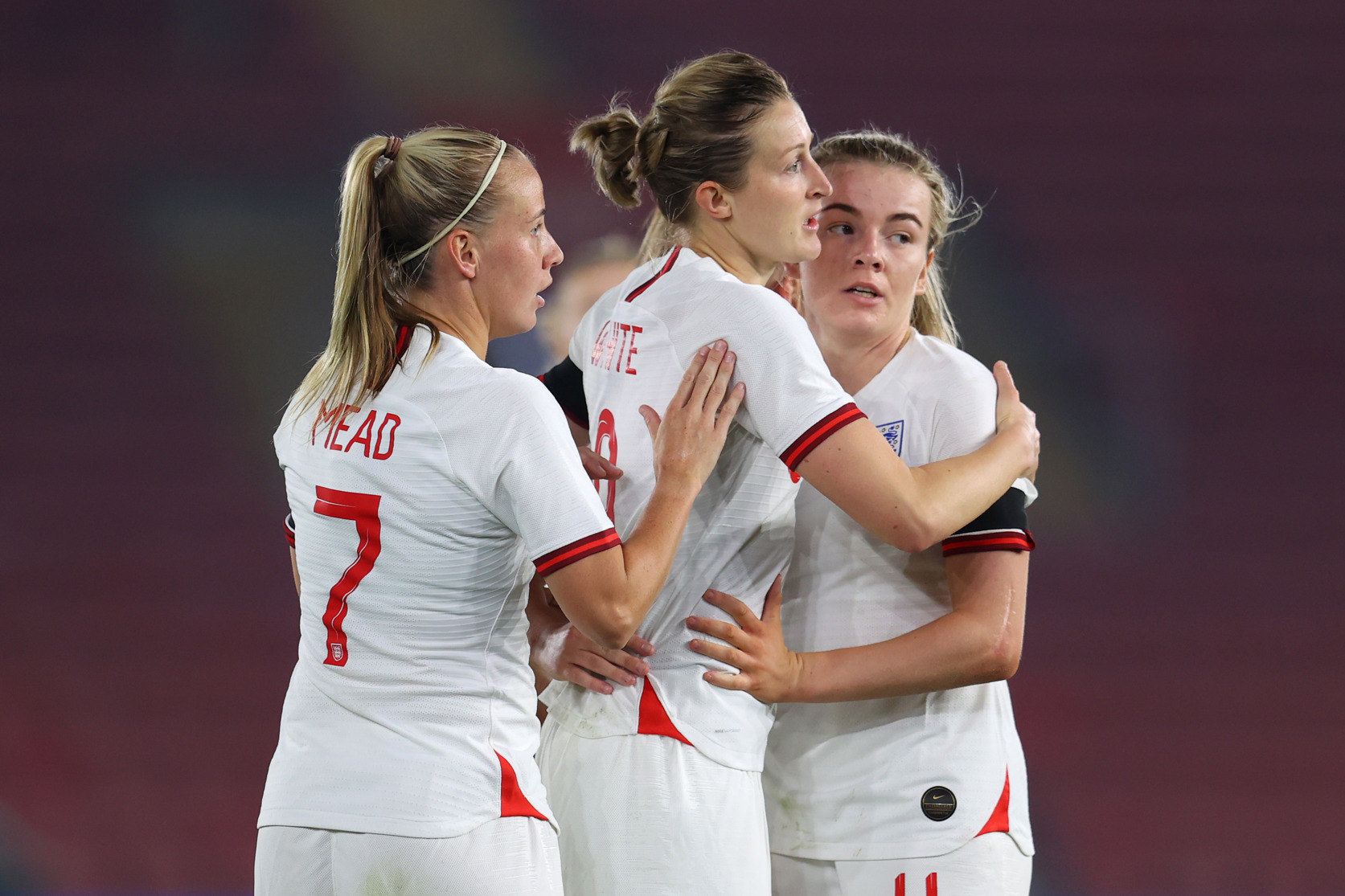 
                        White and Stanway on target as Lionesses thrash Latvia
                