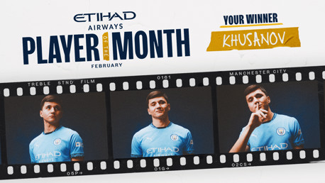 Abdukodir Khusanov named Etihad Player of the Month