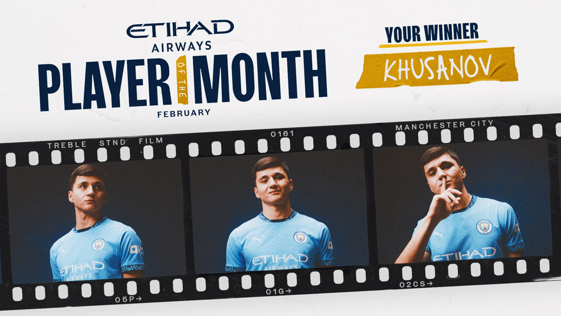 Abdukodir Khusanov named Etihad Player of the Month