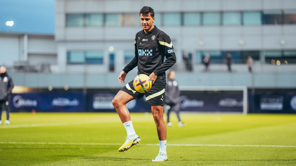 CLASS ACT : Rodrigo maintains possession 