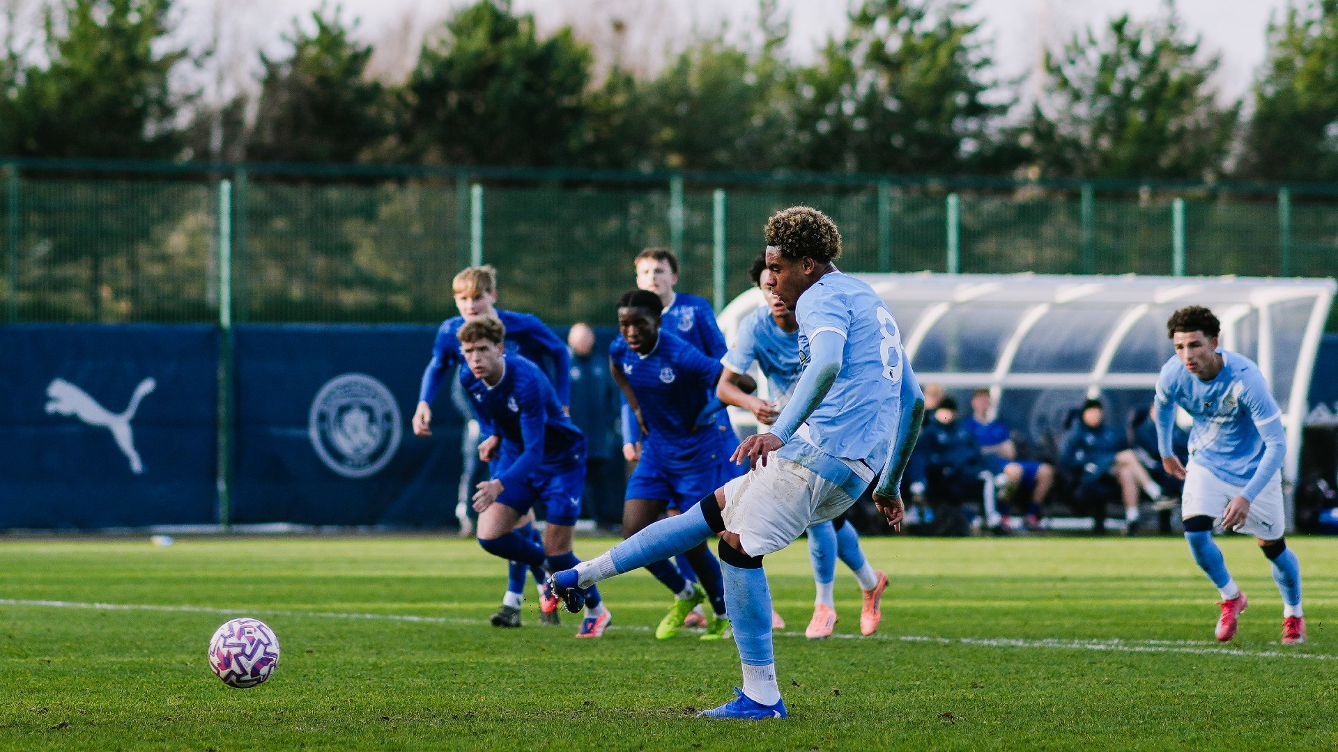 CLINICAL : Floyd Samba gives City the lead from the spot. 