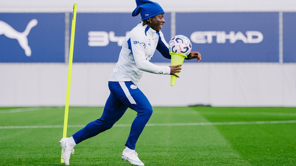 EYES ON THE PRIZE : Jeremy Doku on a mission to keep the ball on the cone