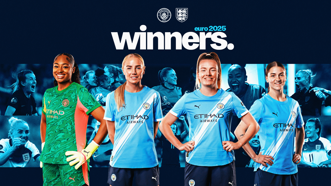England’s City stars crowned European champions 