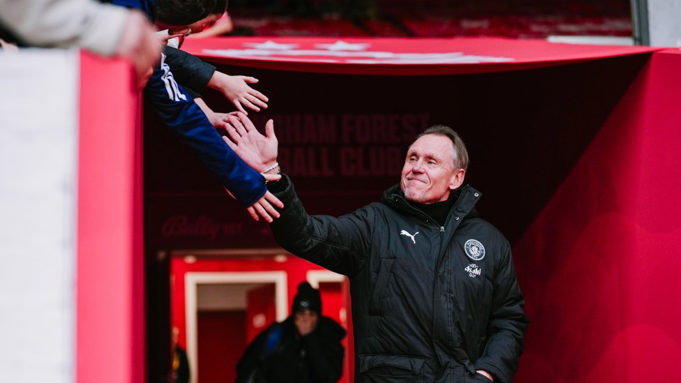 ARRIVALS  : The boss checks in. 