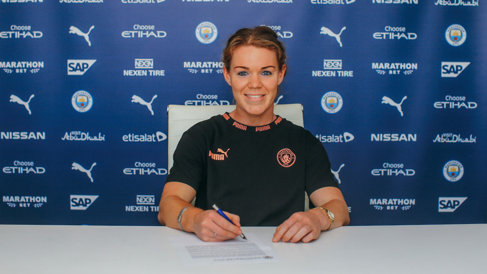 TWO BLUE : The 23-year-old has signed a two-year deal