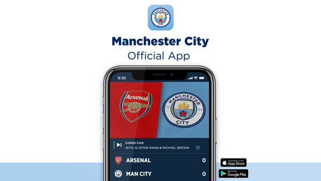 How to follow Arsenal v City on the Man City app
