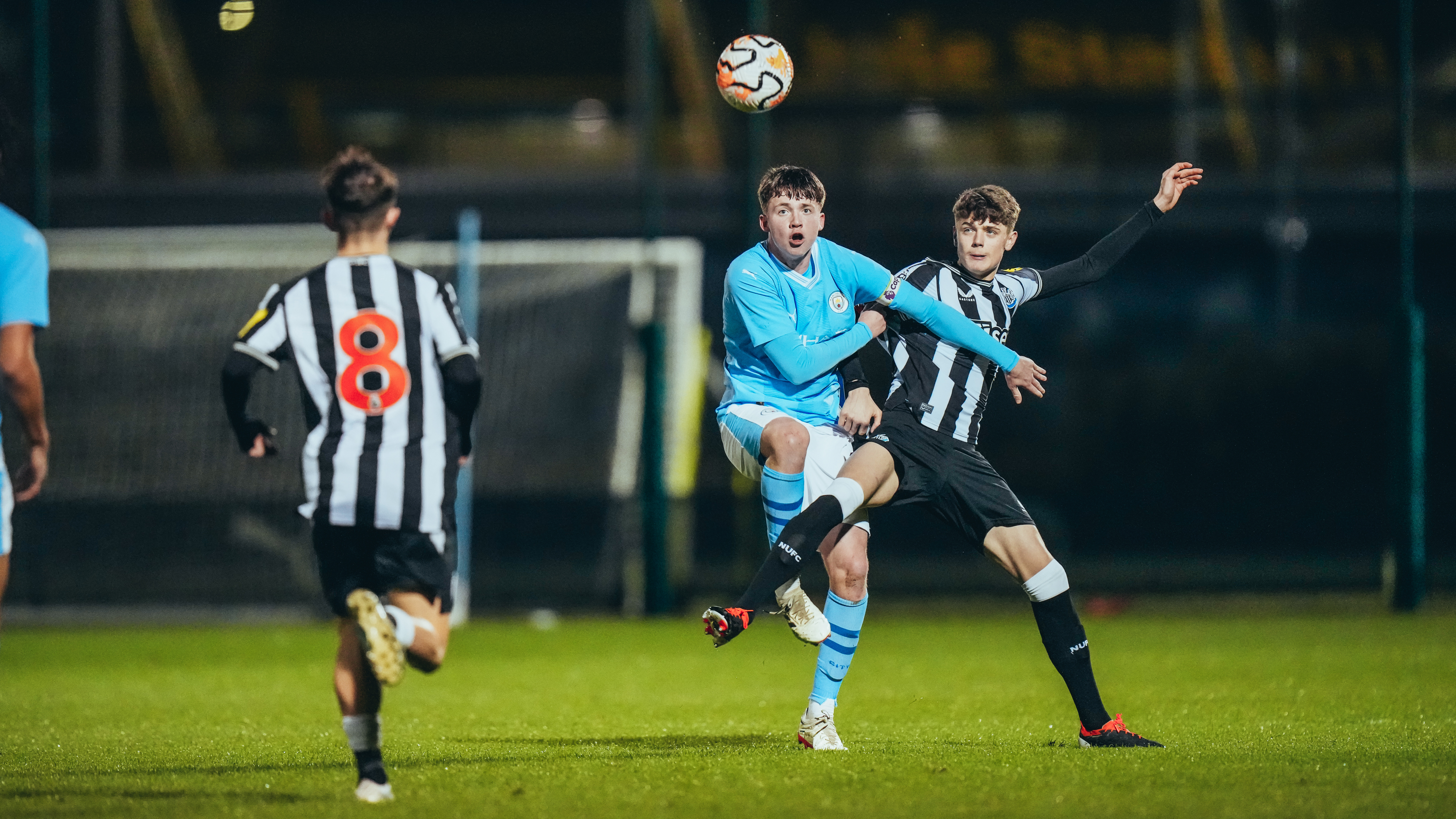 SKIPPER : Kian Noble battled hard against Newcastle. 