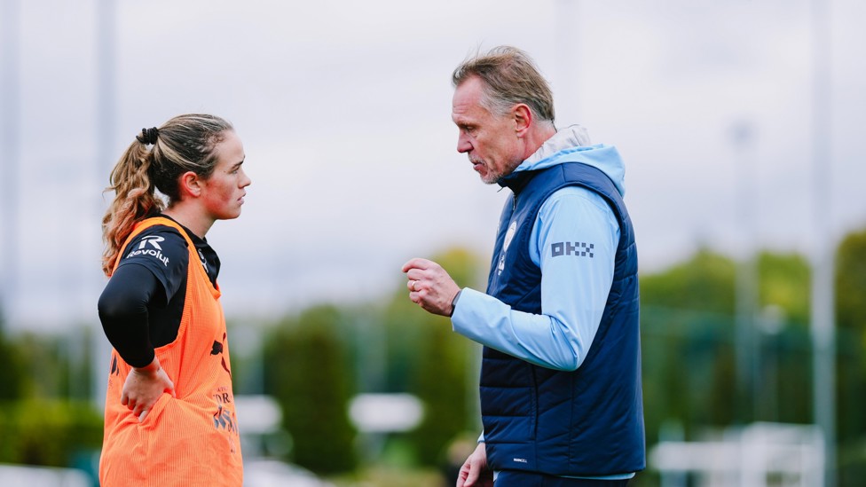 WORDS OF WISDOM : Andrée Jeglertz passes on some advice to Grace Clinton