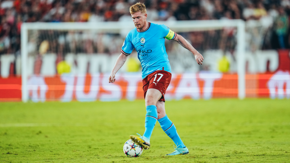 KING KEV : Pulling the strings in midfield.