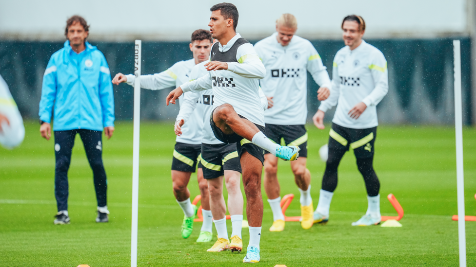 BEST FOOT FORWARD : Rodrigo getting into the swing of things