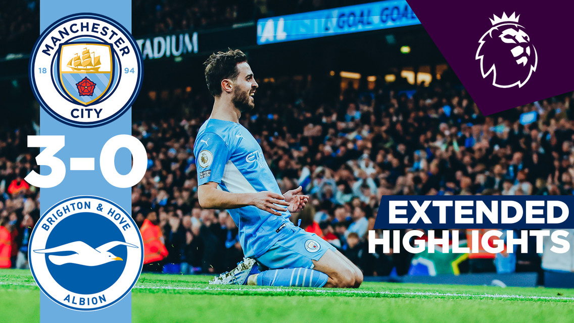 City 3-0 Brighton: Extended highlights