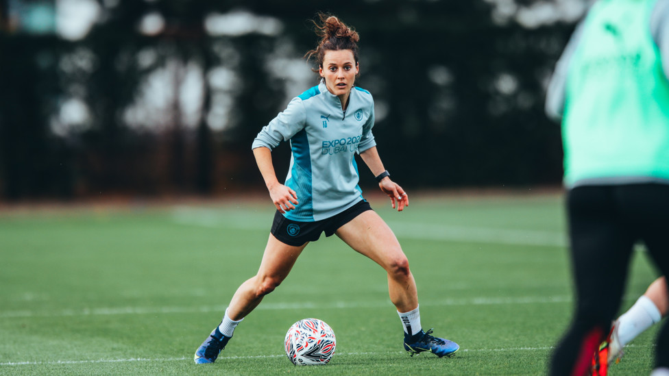 HAY DAY : Hayley Raso's perfect hat-trick for Everton last season was nominated this week for the Northwest Football Awards' Moment of the Season, along with Caroline Weir's Manchester Derby chip!