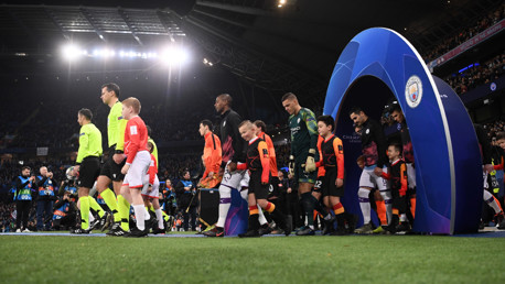 HERE WE GO: The two teams emerge