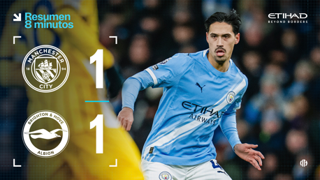 City 1-1 Brighton: resumen extendido