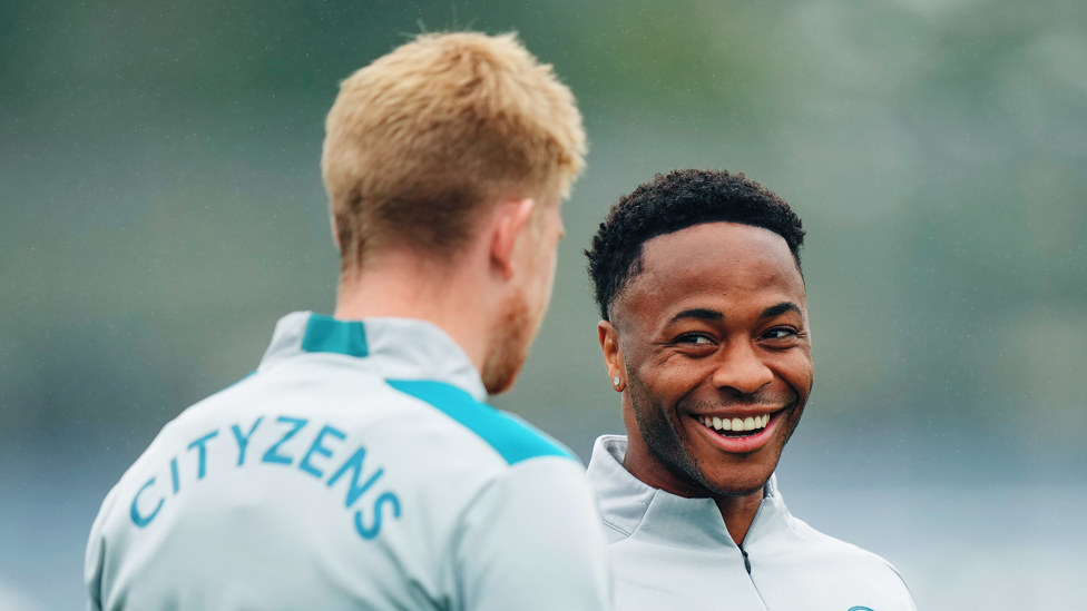 STERLING SMILE : Raheem Sterling and Kevin De Bruyne excited for Saturday's clash!
