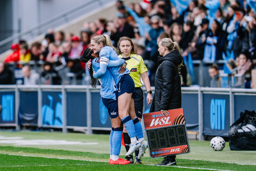 LEGEND : Laura Coombs is brought on for her final home appearance