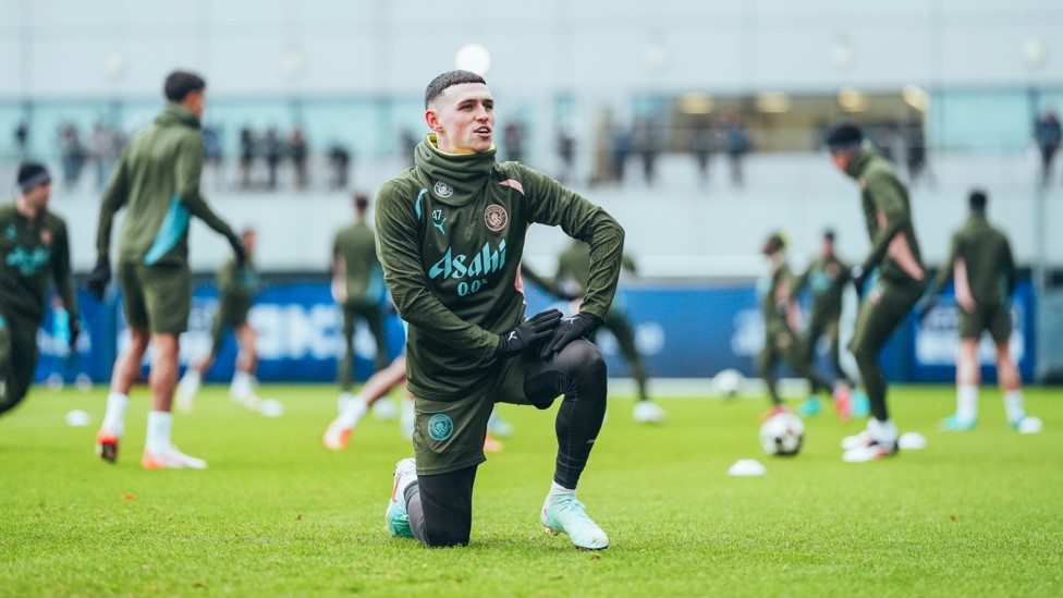ONE OF OUR OWN : Phil Foden stretches out