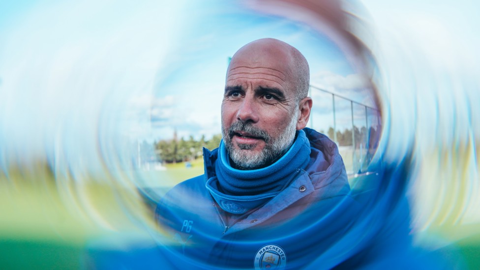 DOWN THE LENS : Pep Guardiola at the heart of things