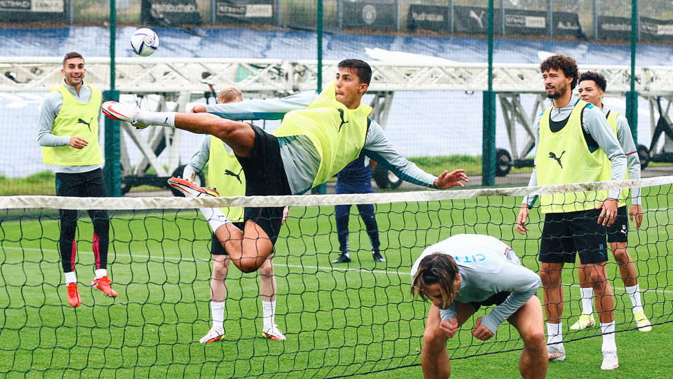 And Rodri spectacularly saves a point as Jack gets out of the way