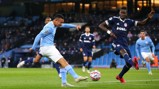BACK TO HIS BEST: Gabriel Jesus smashes into the roof of the net