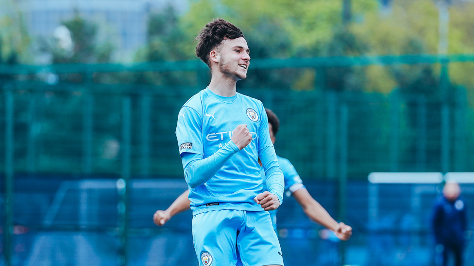 BARRINGTON BRACE: : Luca Barrington hitting the double