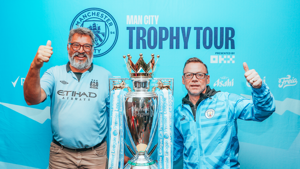 Gallery: Norway and Denmark OSC host Dickov on Premier League Trophy Tour