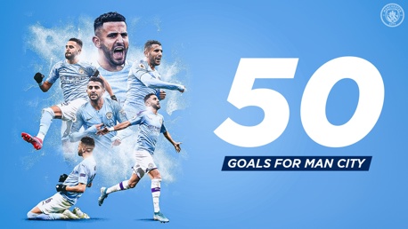 Mahrez reflects on personal form after netting 50th City goal