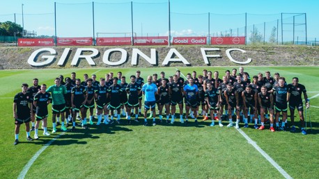 City Berlatih Bersama Girona Menjelang Pertandingan Amal Barcelona
