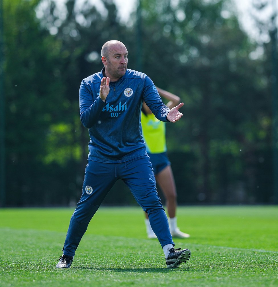 THE BOSS : Nick Cushing dishes out some instructions