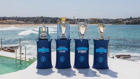 Treble Trophy Tour in Australia