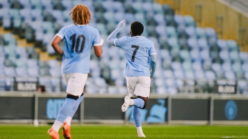 BREAKTHROUGH : Ryan McAidoo draws City level.