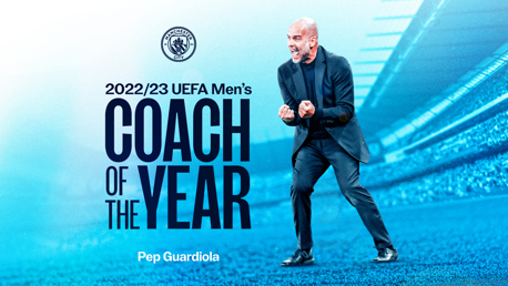 Guardiola memenangkan penghargaan Pelatih Pria Terbaik UEFA Tahun Ini