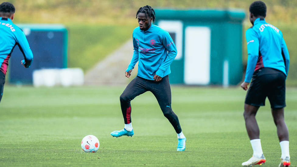 ON THE BALL : Darko Gyabi takes control