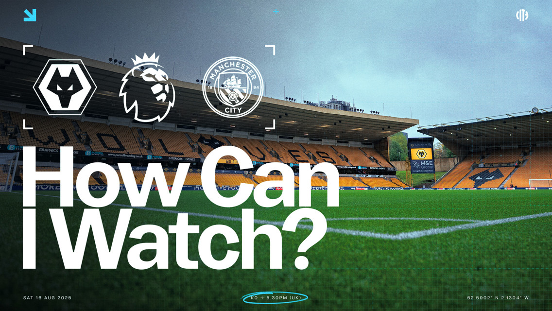 How can I watch Wolves v City on TV around the world?
