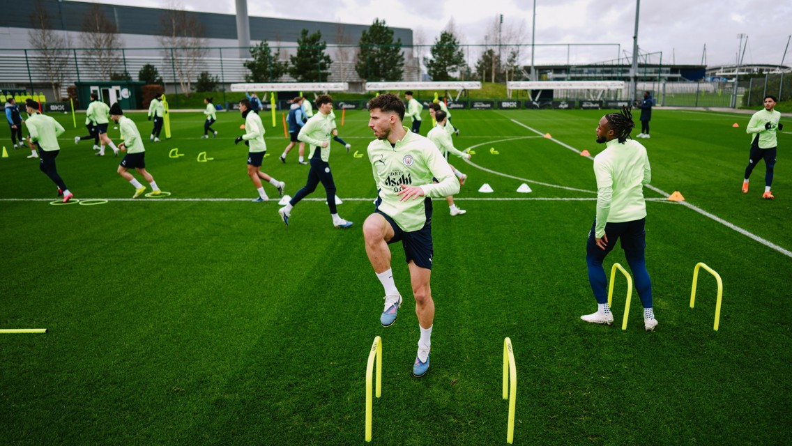 Training: Final shape up before setting off for Madrid!